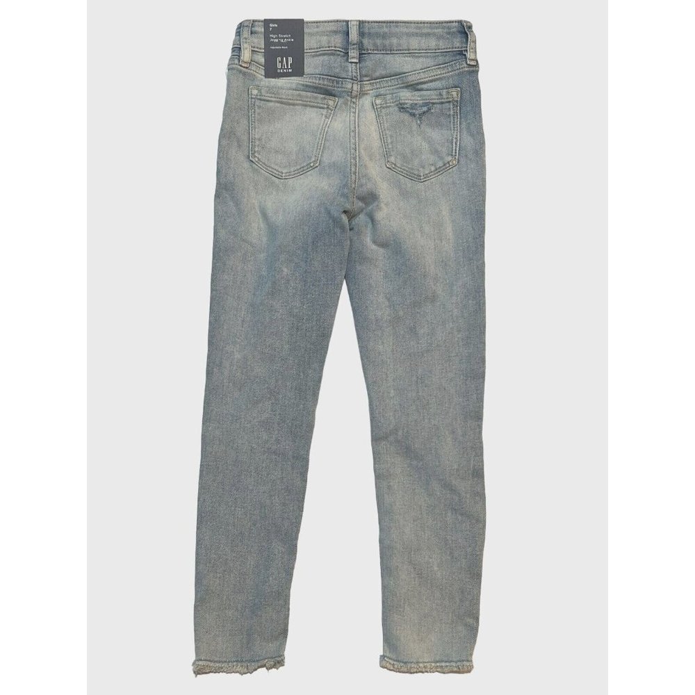 NWT GAP Girls High Stretch Jegging Ankle Jeans Sz 7 Light Wash #543383 - Picture 2 of 7